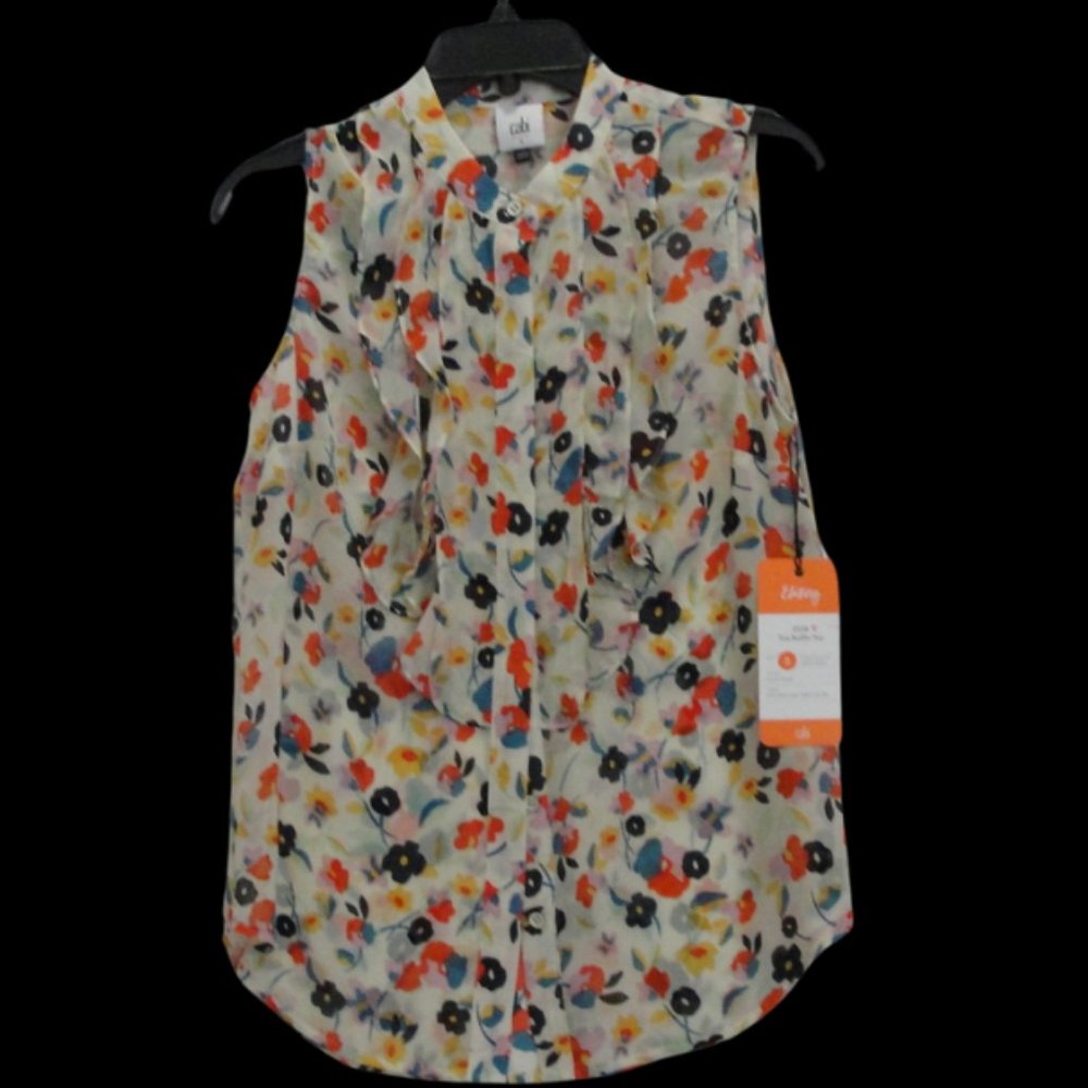 CAbi "Tux Ruffle" Top